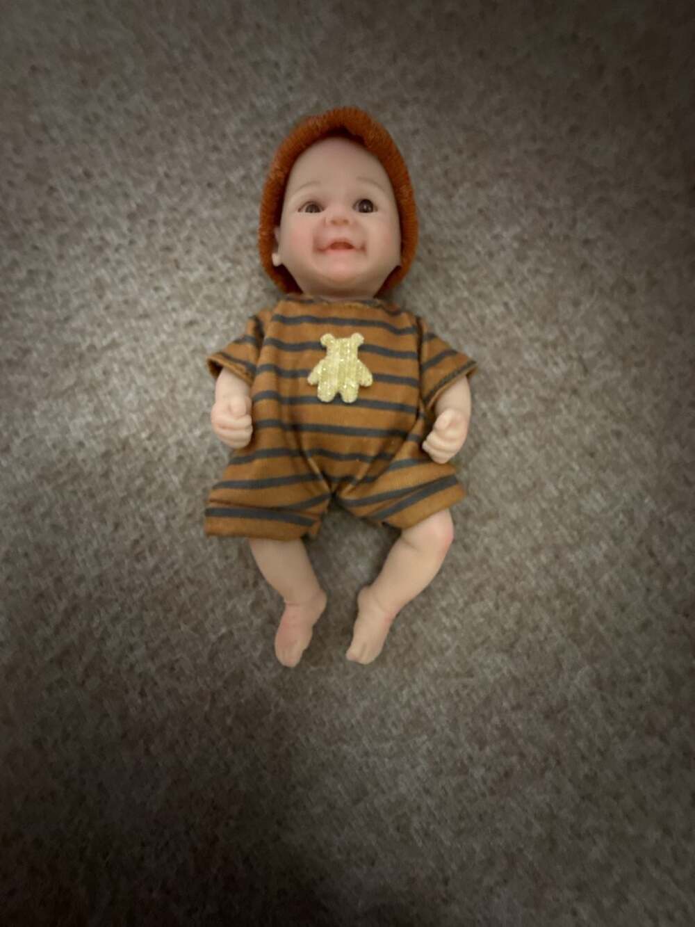 Abenduot Lifelike Baby Doll Size 6-Inch Silicone Reborn Boy Doll